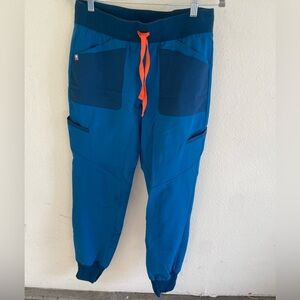 FIGS turquoise joggers